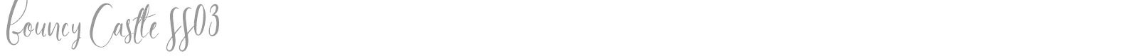 Bouncy Castle font preview